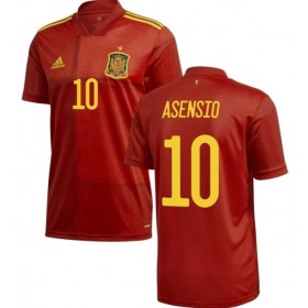Spagna Asensio 10 Maglia Prima Euro 2020 Manica Corta